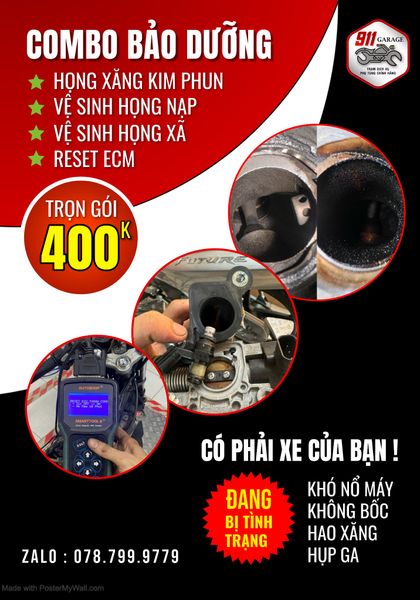VỆ SINH KIM PHUN BUỒNG ĐỐT HỌNG NẠP HỌNG XÃ