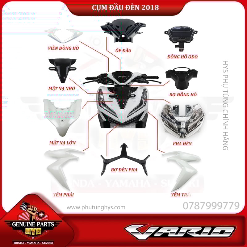 COMBO ĐẦU ĐÈN VARIO 2018