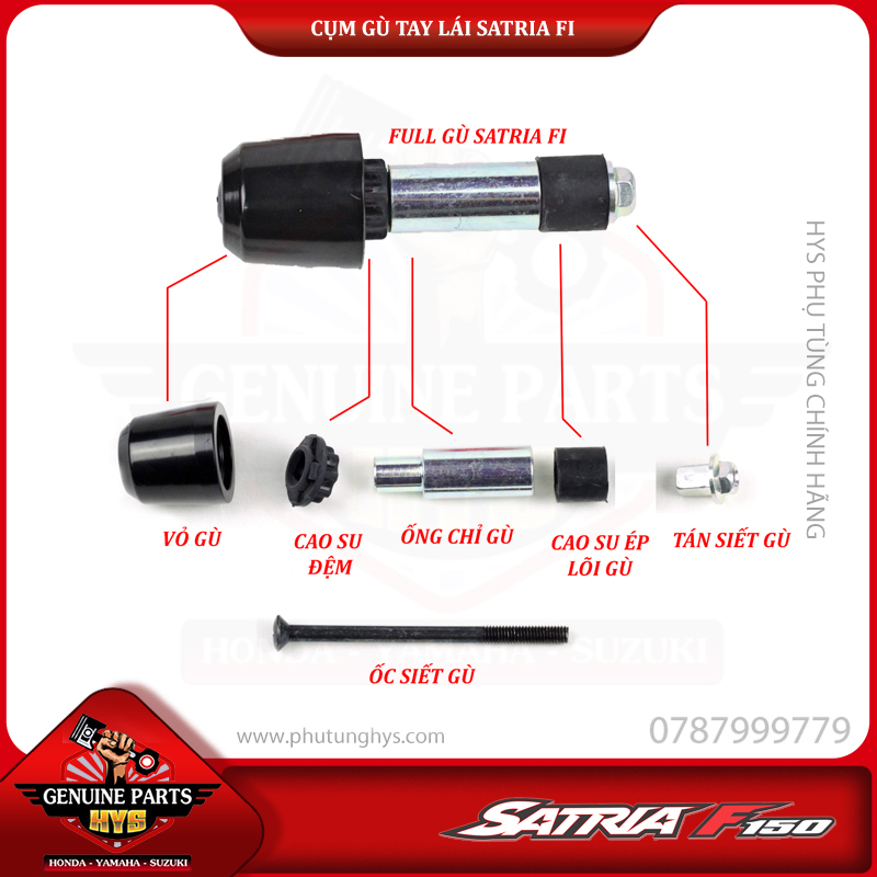 COMBO GÙ TAY LÁI SATRIA FI