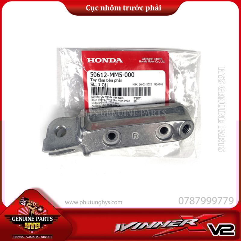 CỤC NHÔM GÁC CHÂN TRƯỚC WINNER X V2 V3 MSX PHẢI