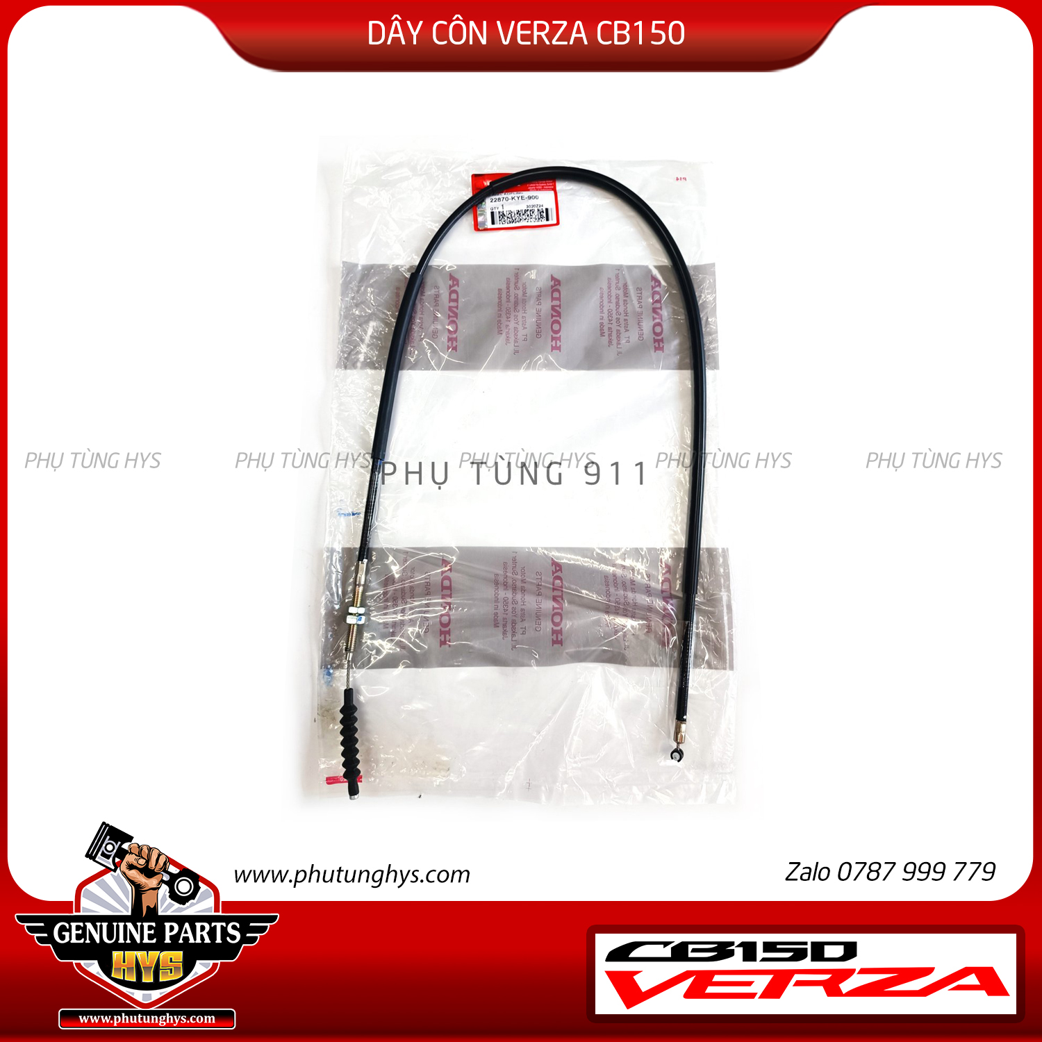 DÂY CÔN VERZA CB150