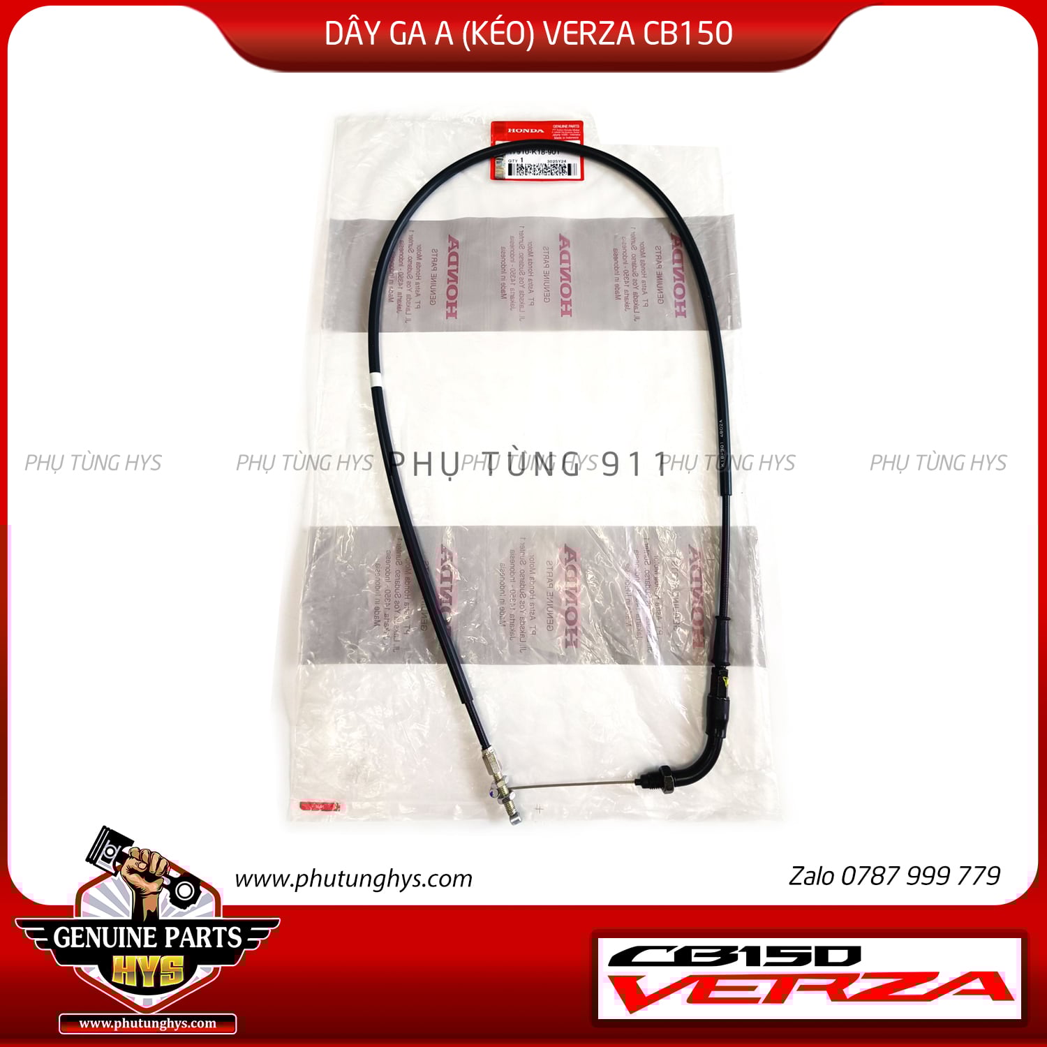 DÂY GA A VERZA CB150 (DÂY KÉO)