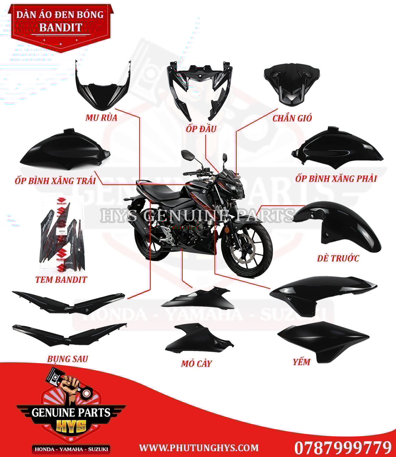 BỘ DÀN ÁO BANDIT Đ​​​​​​​EN