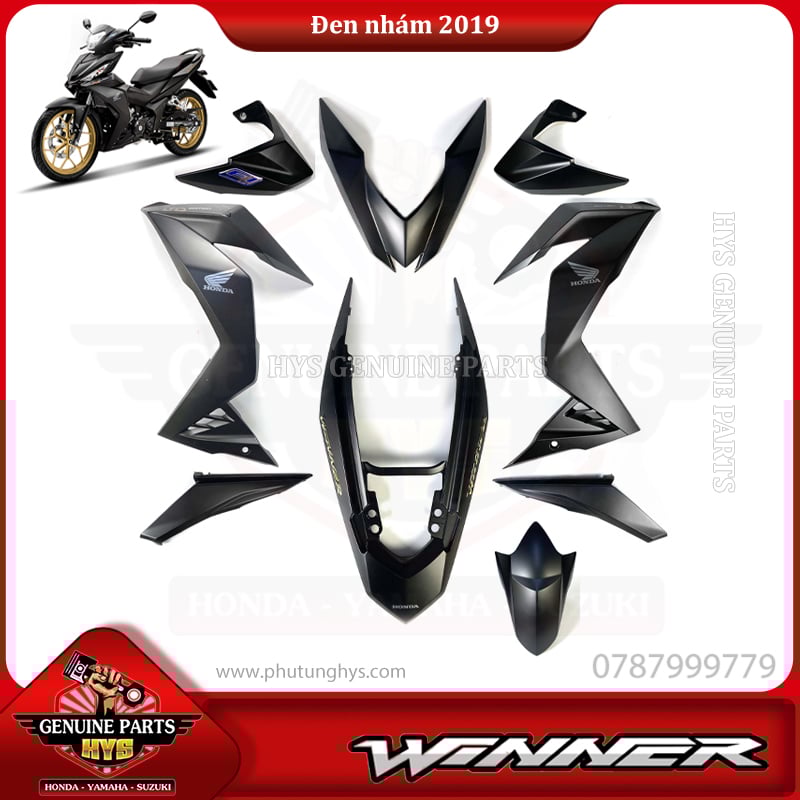 DÀN ÁO WINNER V1 ĐEN NHÁM 2019