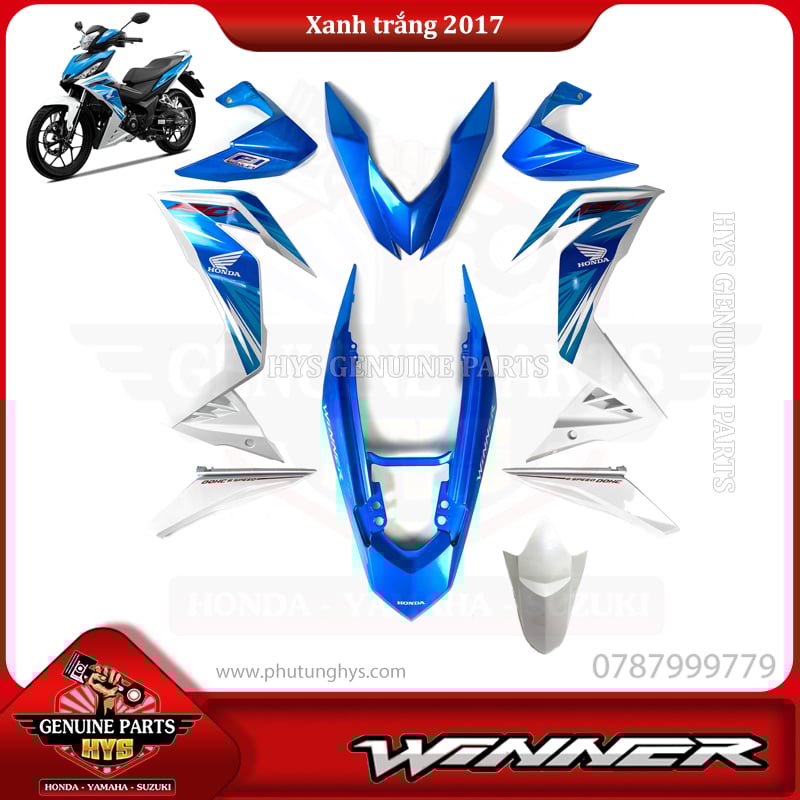 DÀN ÁO WINNER V1 XANH TRẮNG 2017
