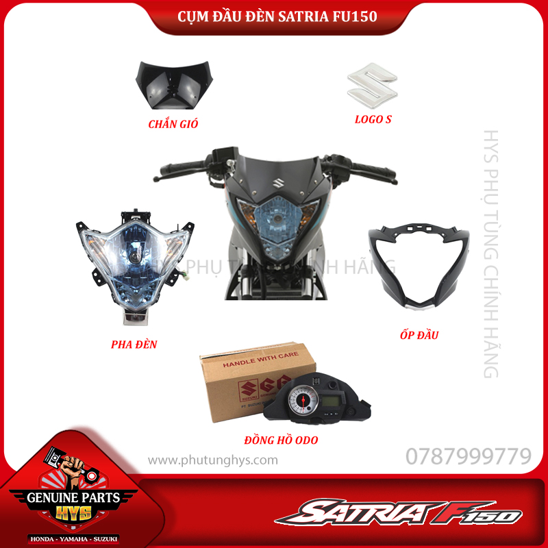 COMBO ĐẦU ĐÈN SATRIA FU F150