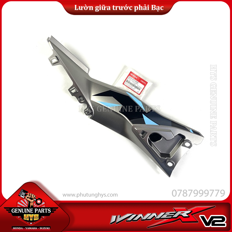 LƯỜN GIỮA PHÍA TRƯỚC WINNER X V2 PHẢI BẠC (BẢN XANH ĐEN BẠC 2020 ABS)