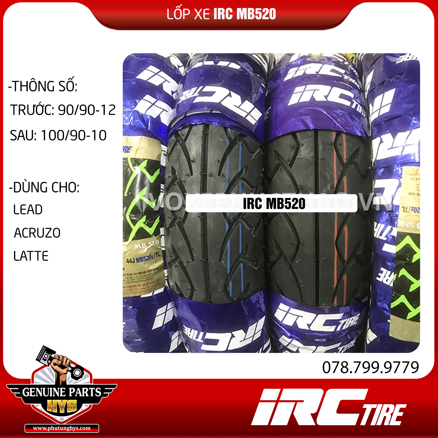 LỐP XE ACRUZO IRC MB520