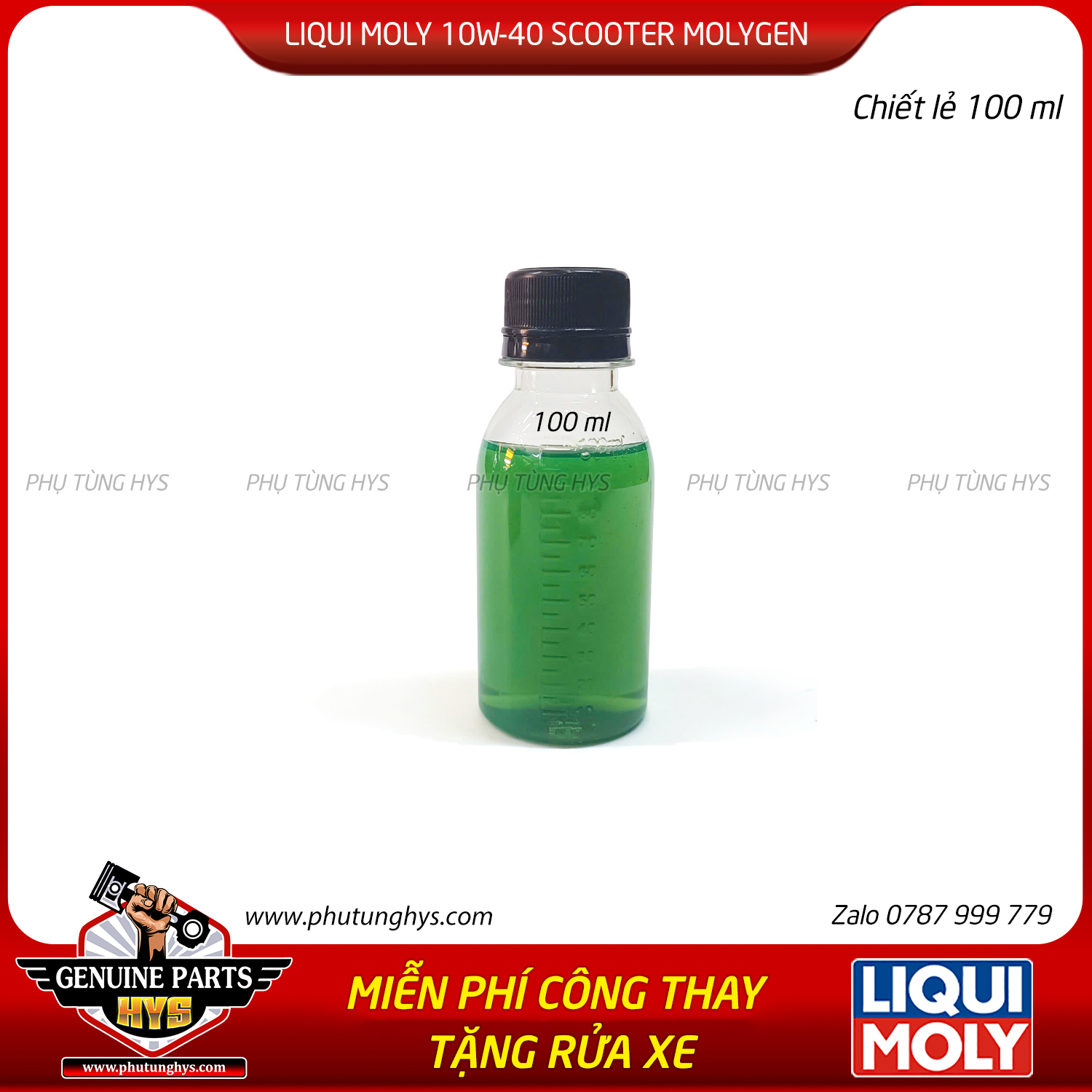 NHỚT LIQUI MOLY 10W40 MOLYGEN SCOOTER 800ML
