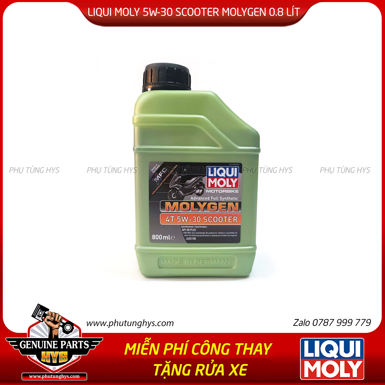 NHỚT LIQUI MOLY 5W30 MOLYGEN SCOOTER