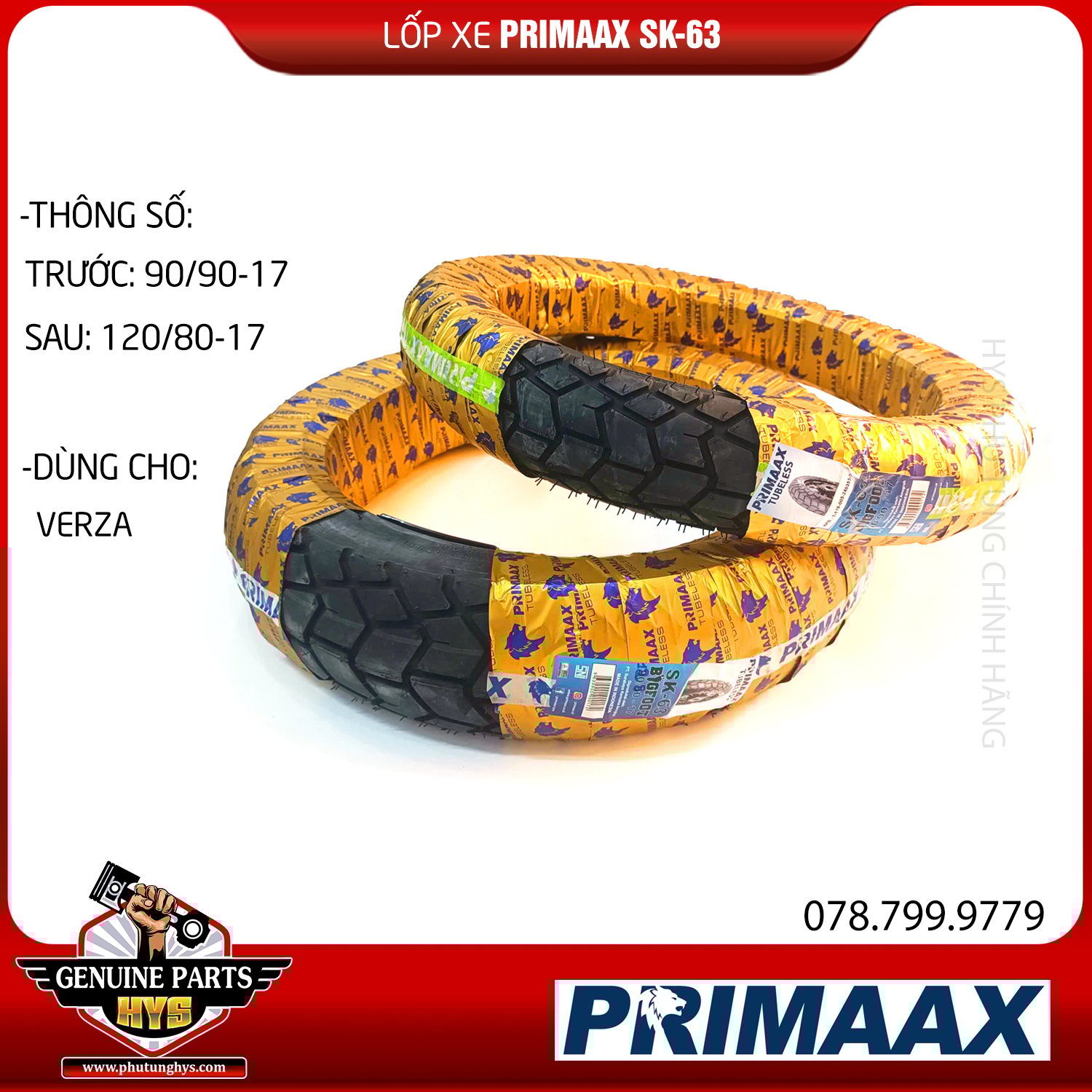 LỐP XE VERZA PRIMAAX SK-63
