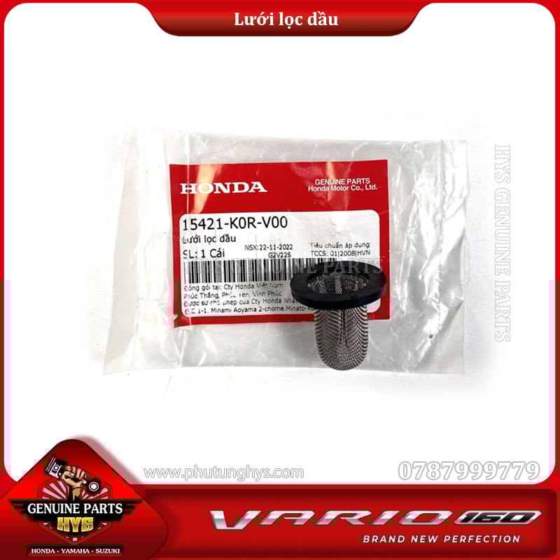 LƯỚI LỌC DẦU VARIO 160 CLICK 160 K2S ADV 160 PCX 160