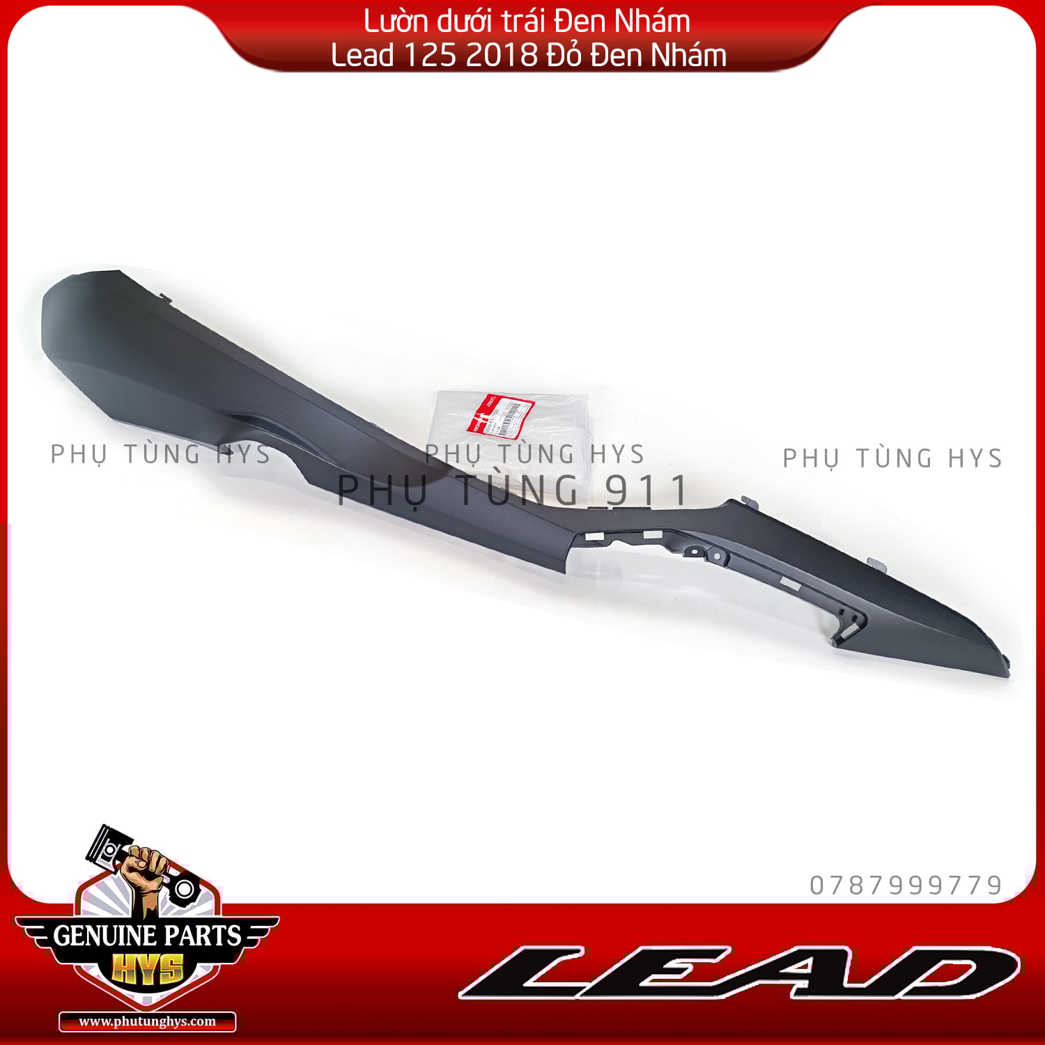 DÀN ÁO LEAD 125 2VAL ĐỎ ĐEN NHÁM KỈ NIỆM 10 NĂM (2018 - 2022) 16 MÓN