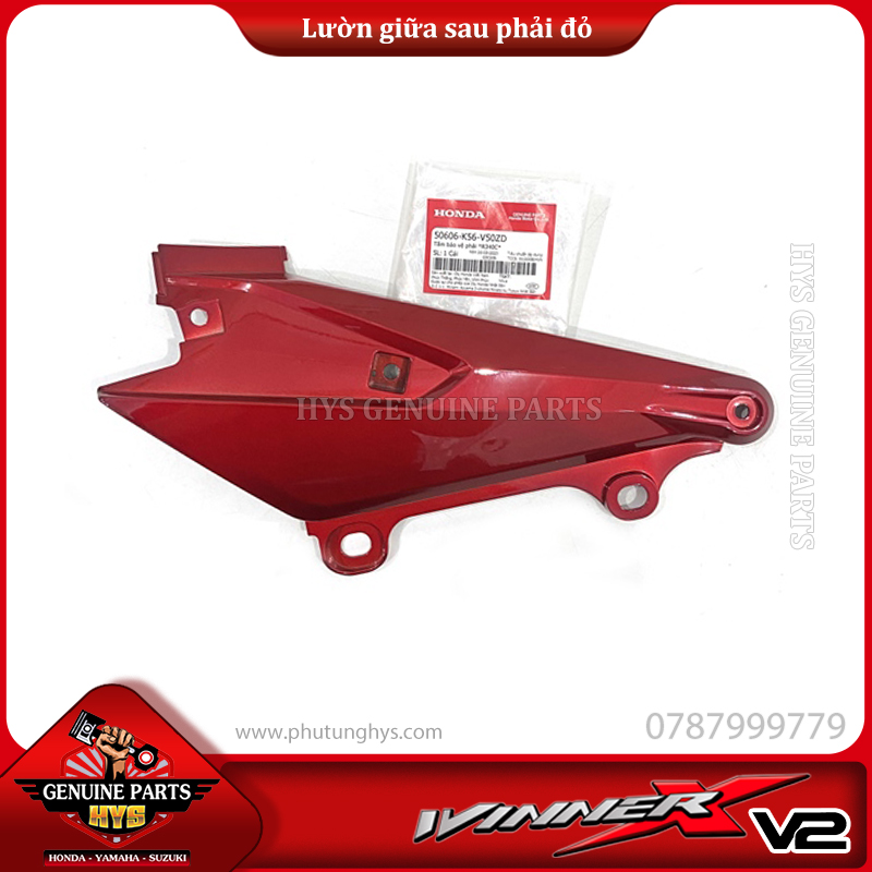 LƯỜN GIỮA PHÍA SAU WINNER X V2 TRÁI ĐỎ (BẢN ĐỎ ĐEN BẠC 2020 ABS)