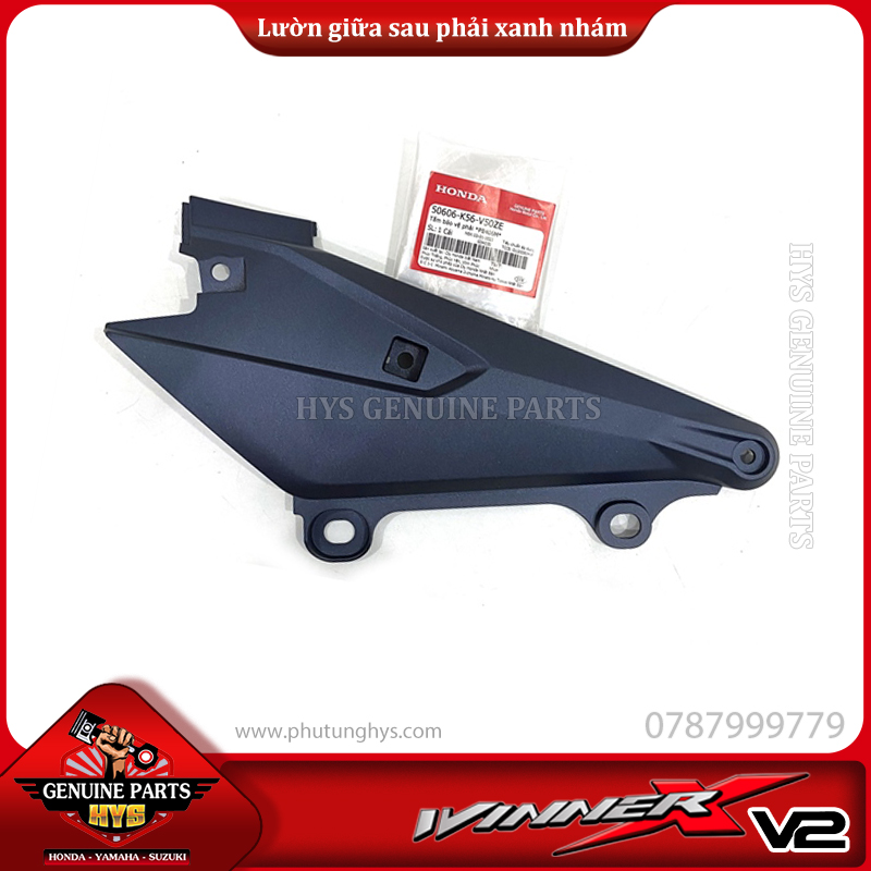 LƯỜN GIỮA PHÍA SAU WINNER X V2 PHẢI XANH NHÁM (BẢN XANH ĐEN BẠC 2020 ABS)