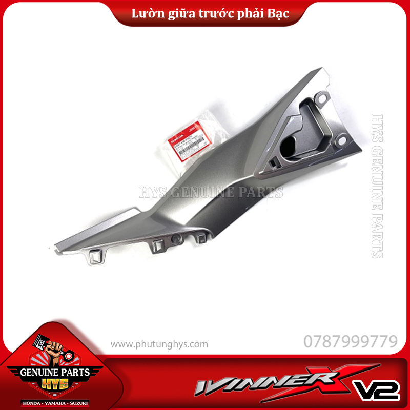 LƯỜN GIỮA PHÍA TRƯỚC WINNER X V2 PHẢI BẠC (BẢN ĐEN BẠC VÀNG ĐỒNG 2019 ABS)