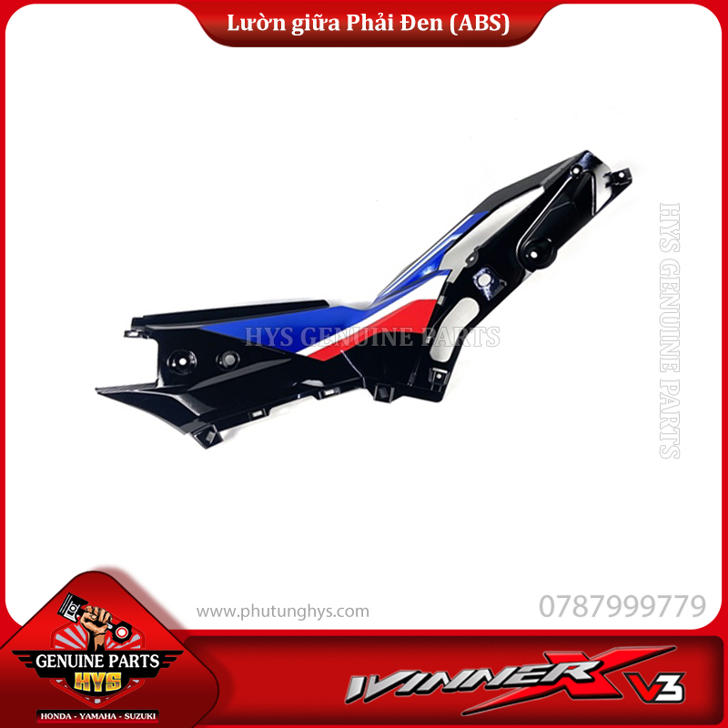 LƯỜN GIỮA WINNER X V3 PHẢI ĐEN (BẢN ĐỎ ĐEN TRẮNG 2023 ABS)