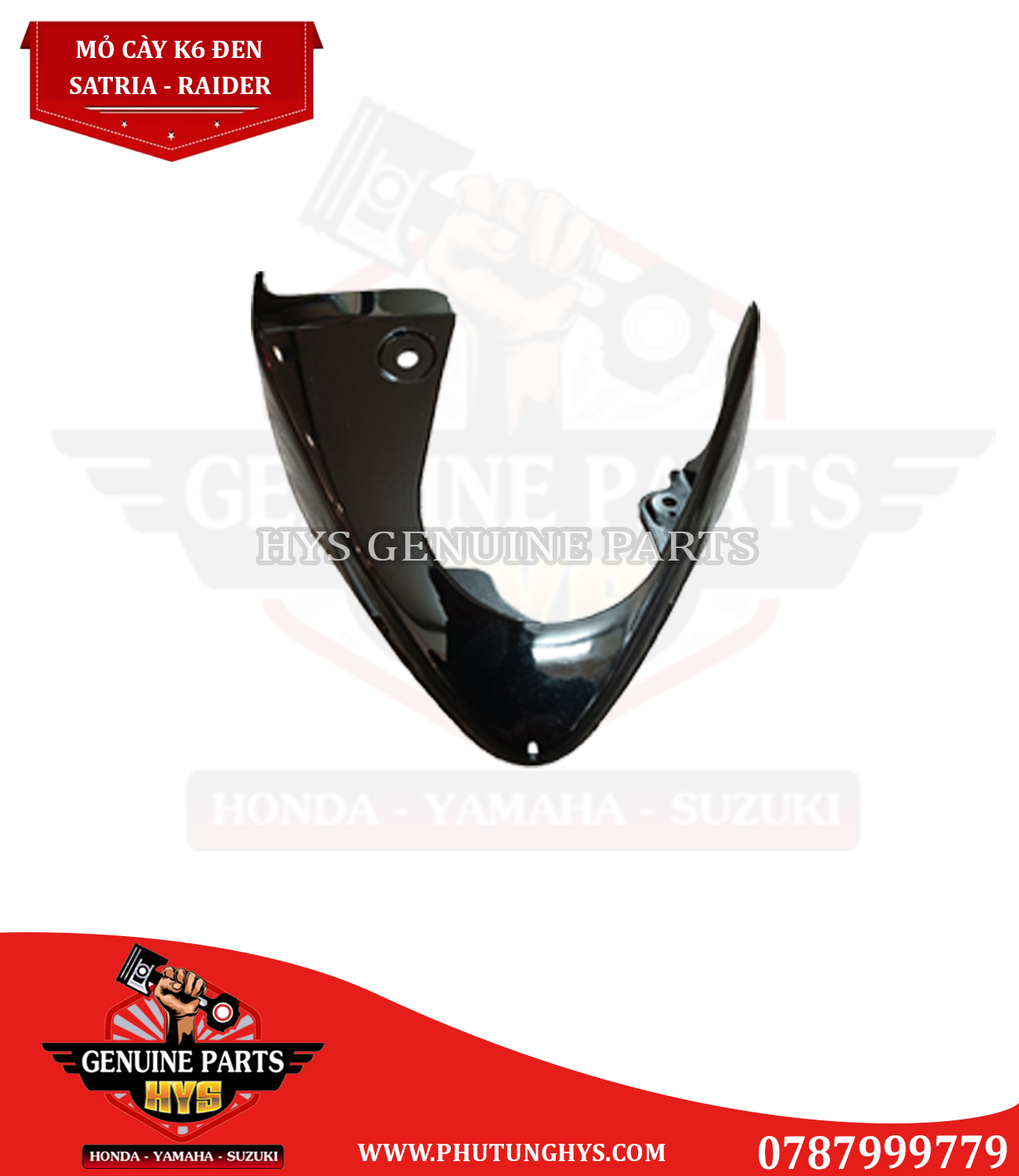 MỎ CÀY SATRIA K6 ĐEN