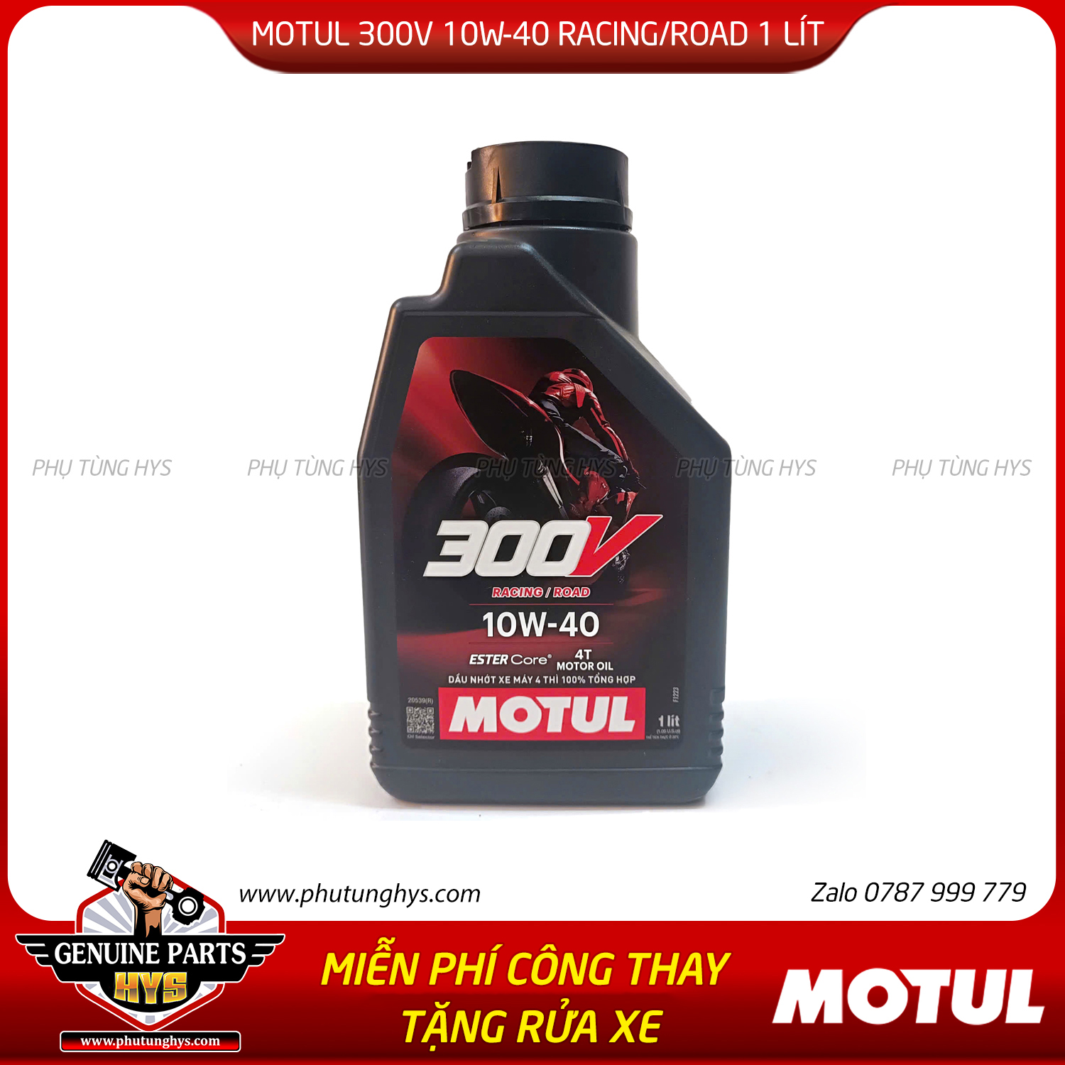 NHỚT MOTUL 300V ROAD RACING 10W40 1LÍT
