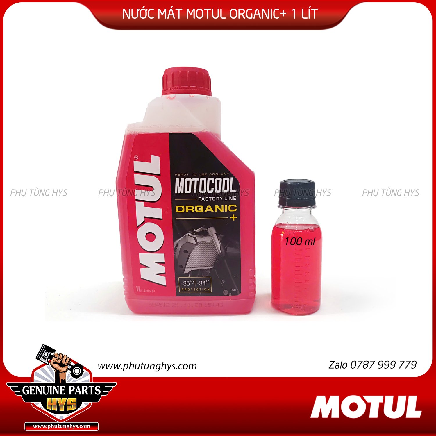 NƯỚC MÁT MOTUL MOTOCOOL FACTORY LINE ORGANIC 1LÍT