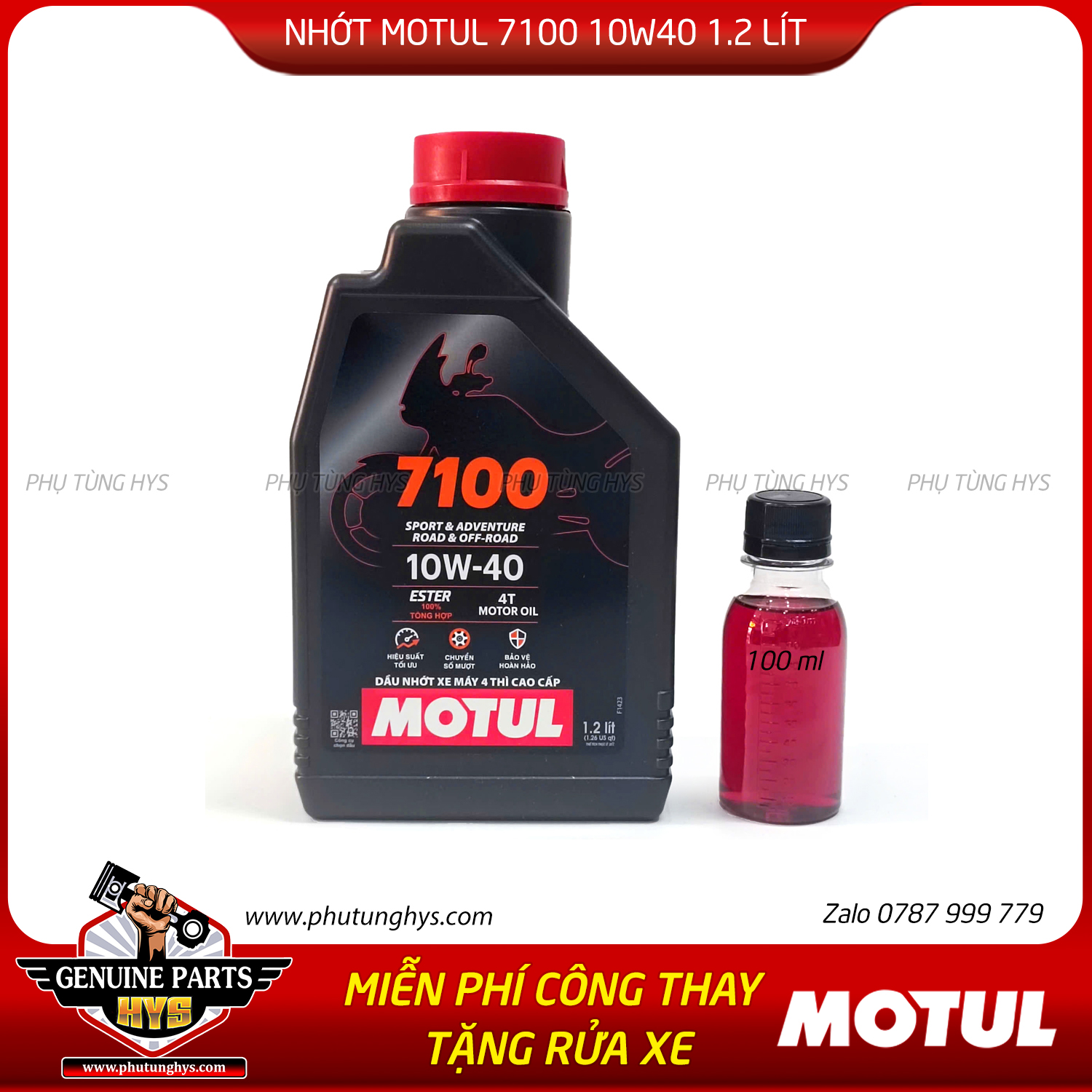 NHỚT MOTUL 7100 10W40 1.2LÍT