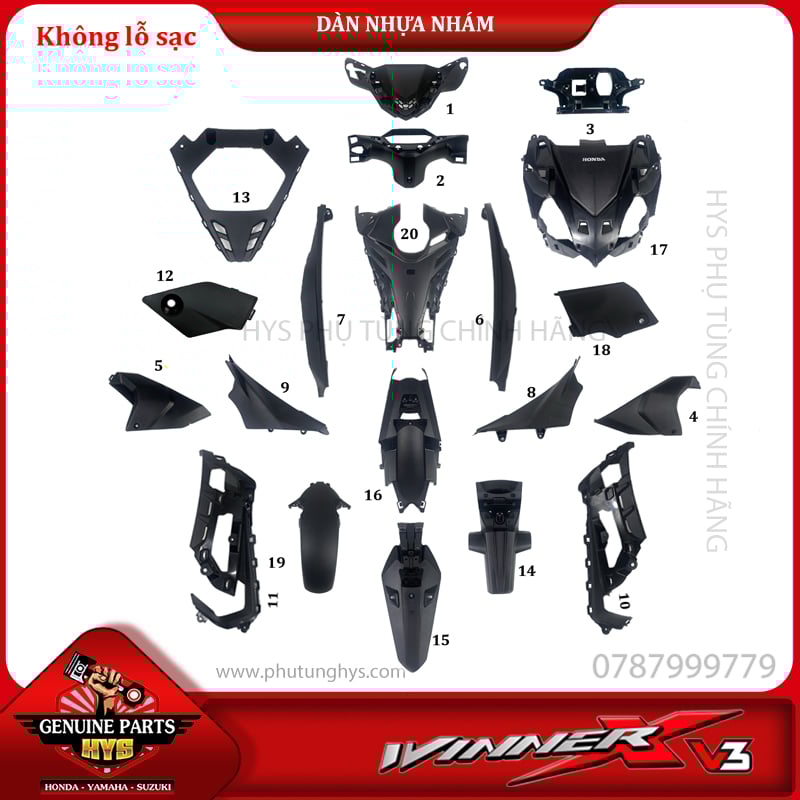 DÀN NHỰA NHÁM WINNER X V3