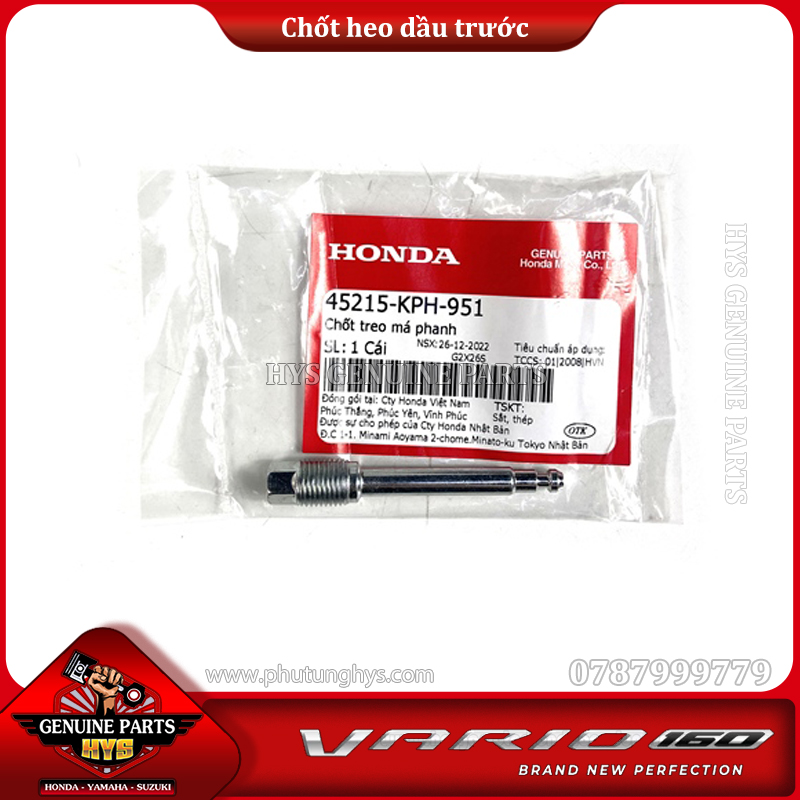 ỐC CHỐT HEO DẦU THẮNG TRƯỚC VARIO 160 CLICK 160 K2S PCX 160 ADV 160