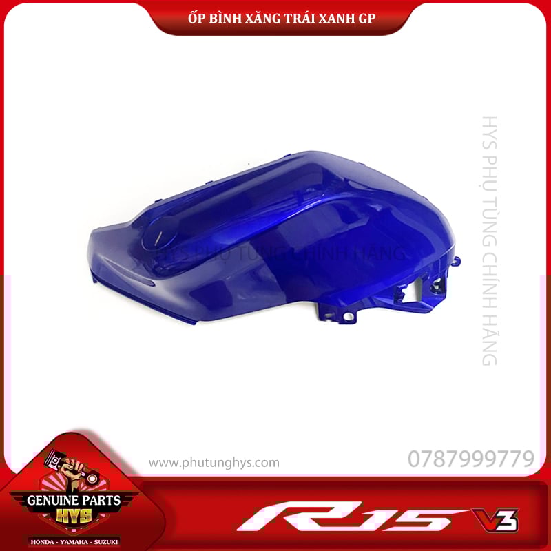 ỐP BÌNH XĂNG R15 V3 TRÁI XANH GP