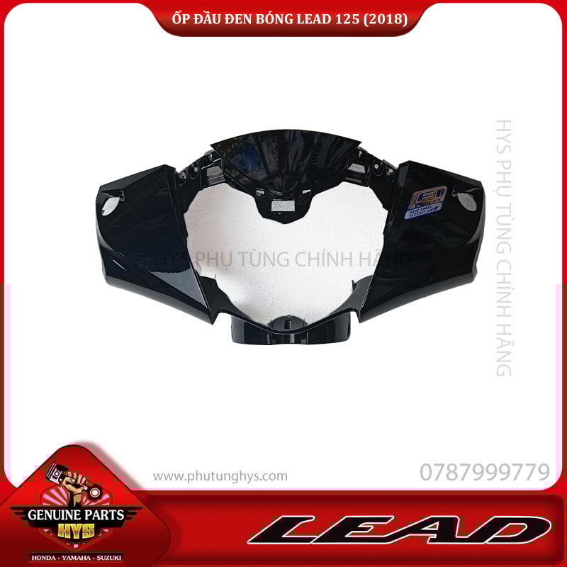 ỐP ĐẦU LEAD 125 2018 ĐEN BÓNG