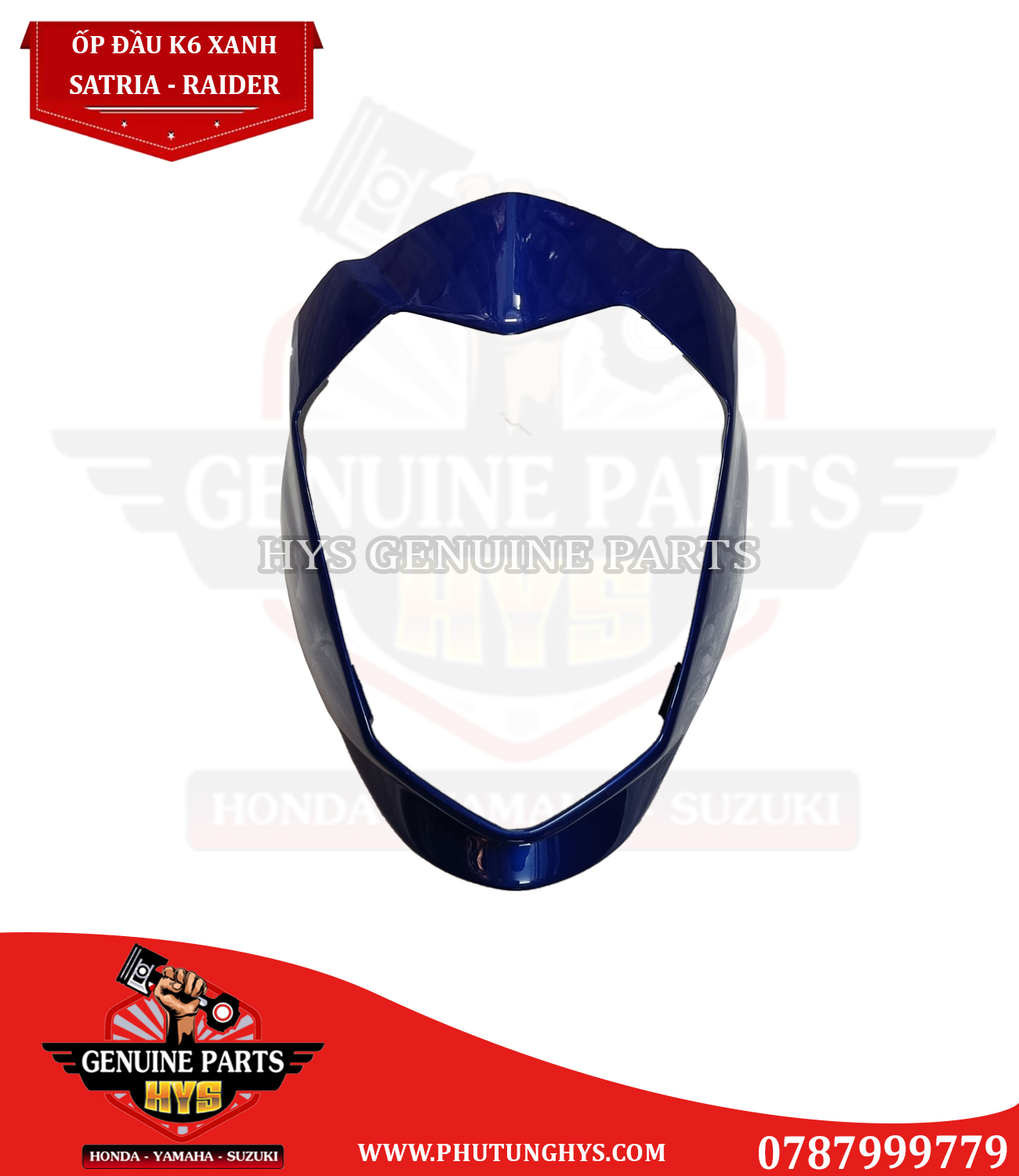 ỐP ĐẦU SATRIA K6 XANH DƯƠNG