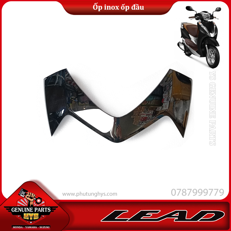 VIỀN ỐP ĐẦU LEAD 125 CHROME