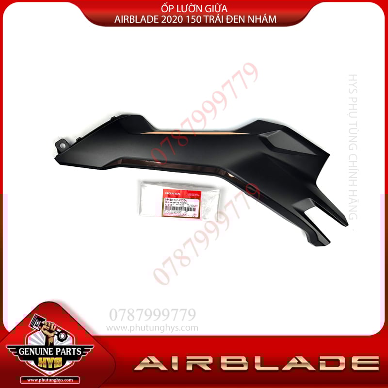 ỐP LƯỜN GIỮA AIRBLADE 2020 150 TRÁI ĐEN NHÁM