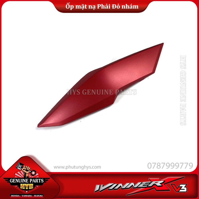 ỐP MẶT NẠ WINNER X V3 PHẢI ĐỎ NHÁM