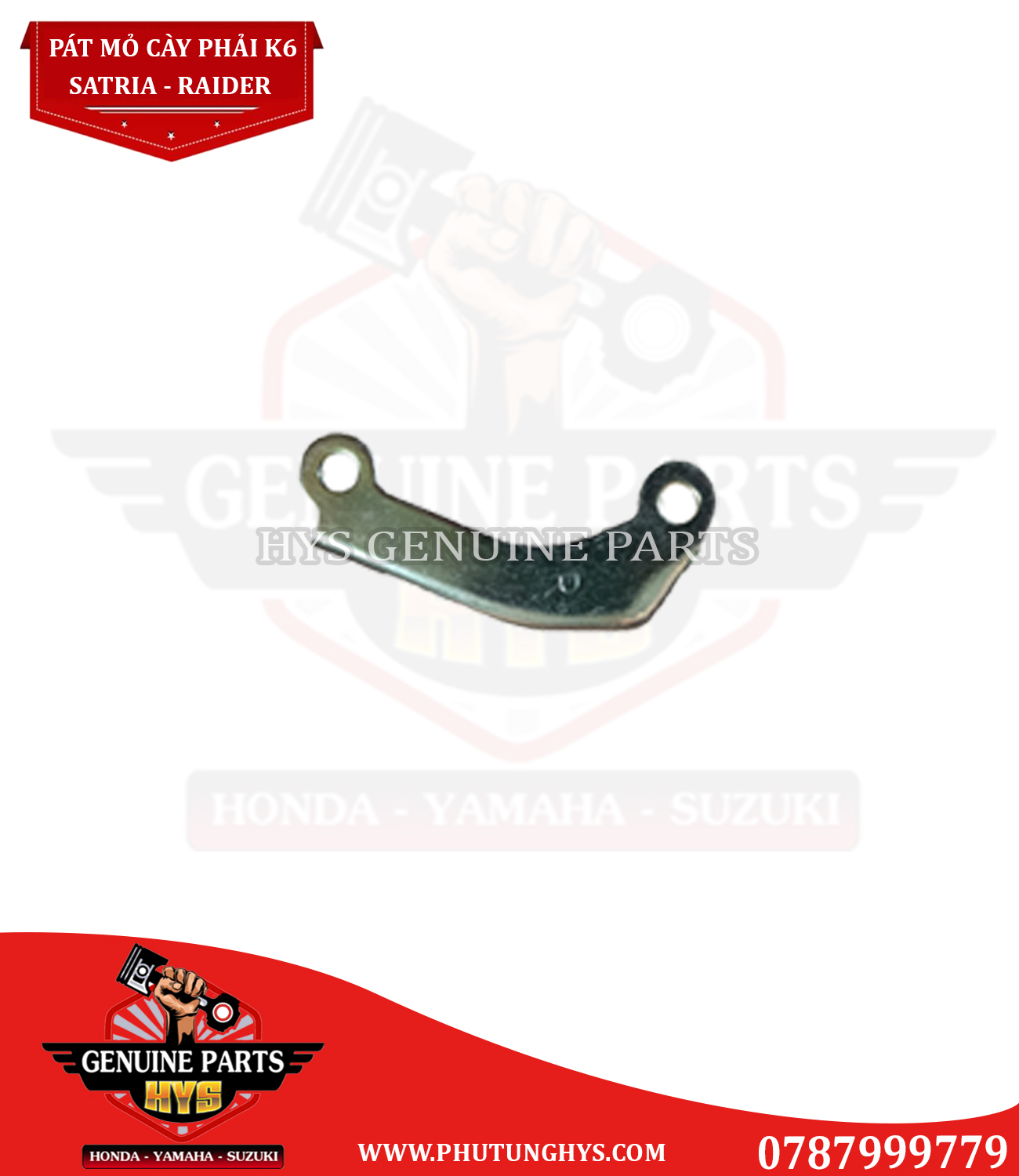 PÁT MỎ CÀY PHẢI SATRIA K6 RAIDER