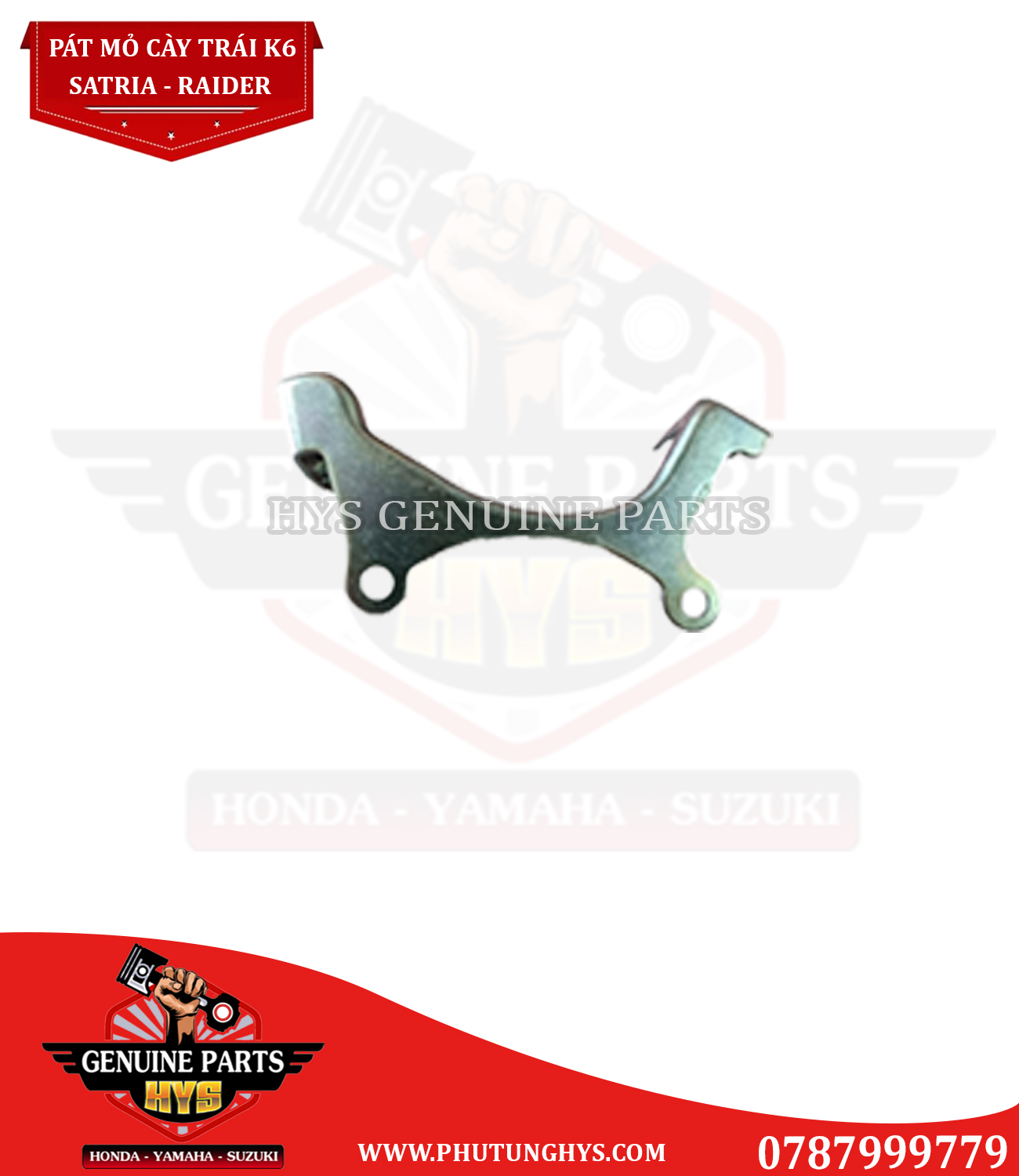 PÁT MỎ CÀY TRÁI SATRIA K6 RAIDER