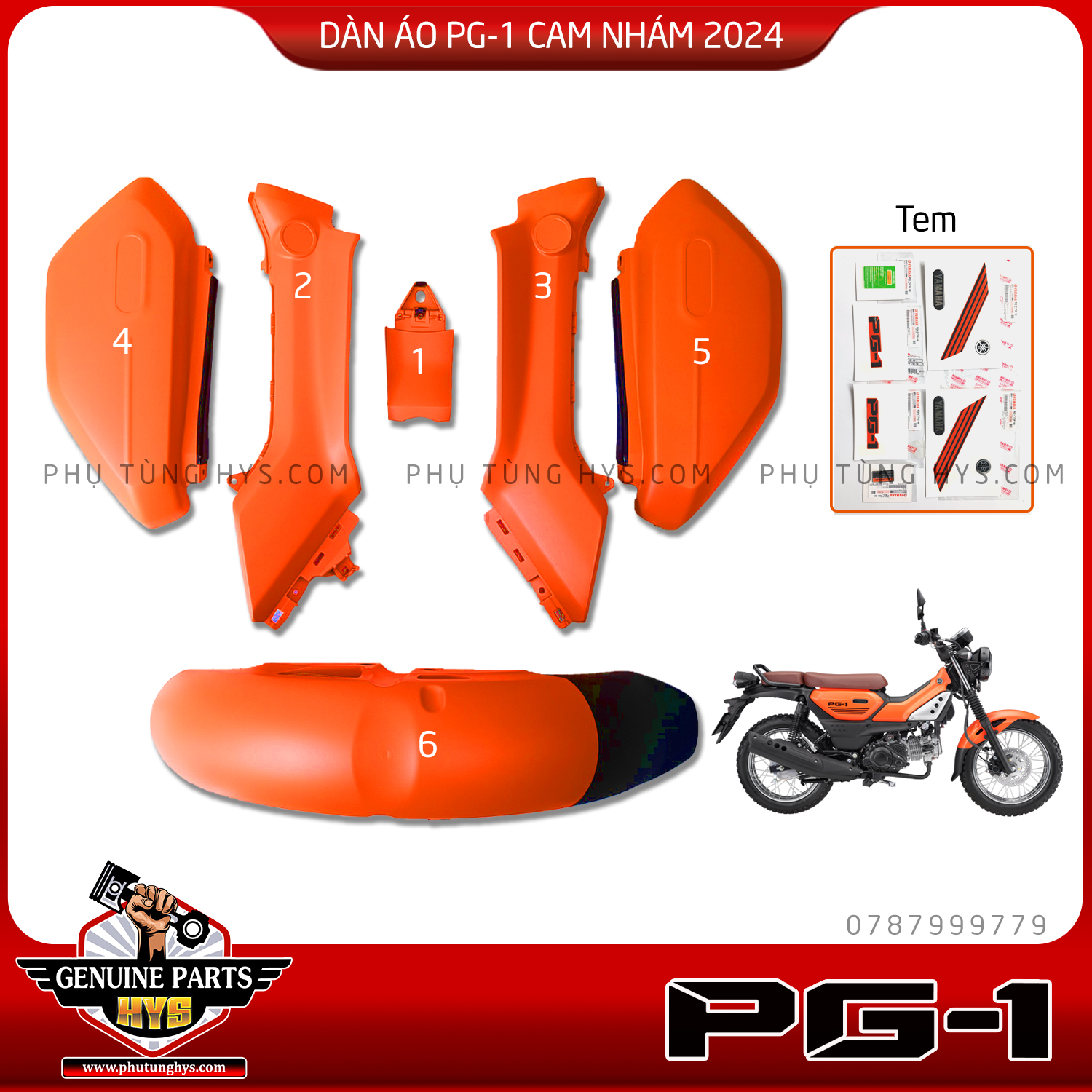 DÀN ÁO YAMAHA PG-1 2024