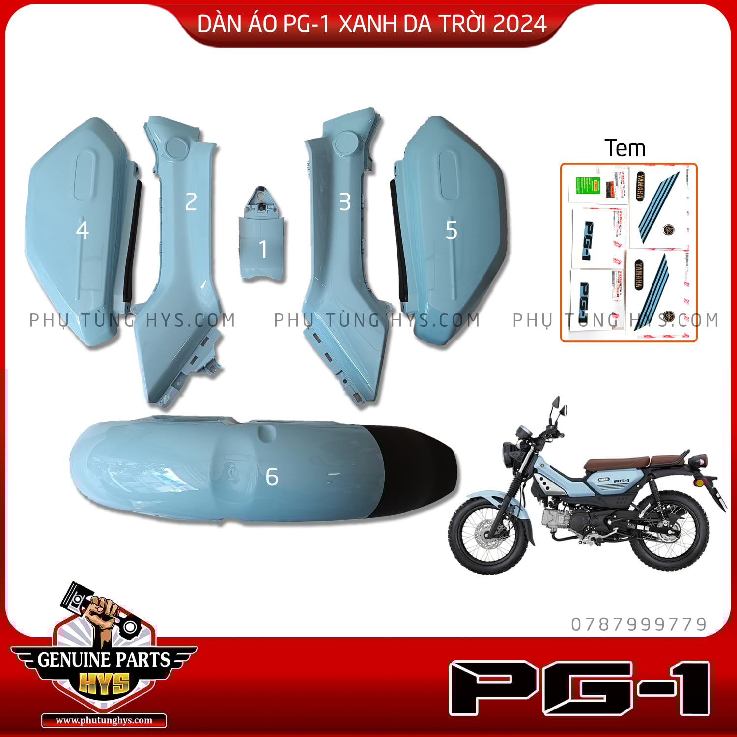 DÀN ÁO YAMAHA PG-1 2024