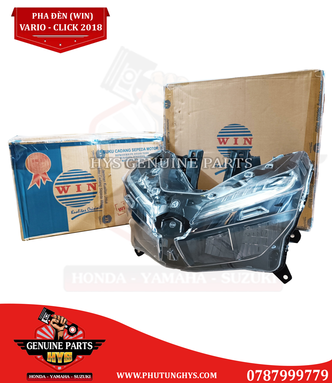 CHÓA ĐÈN PHA ĐÈN VARIO 2018 (WIN)