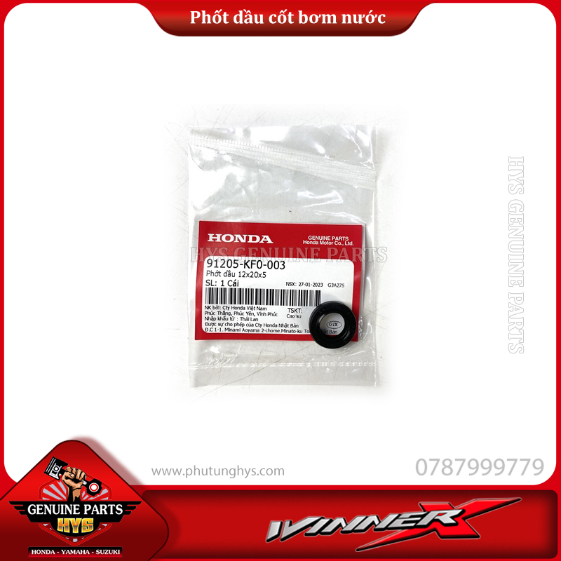 PHỐT DẦU CỐT BƠM NƯỚC SONIC, WINNER X V1 V2 V3, GTR, CBR