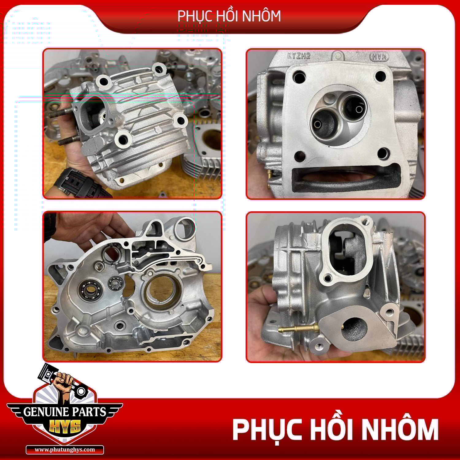 PHỤC HỒI NHÔM VỆ SINH LỐC MÁY