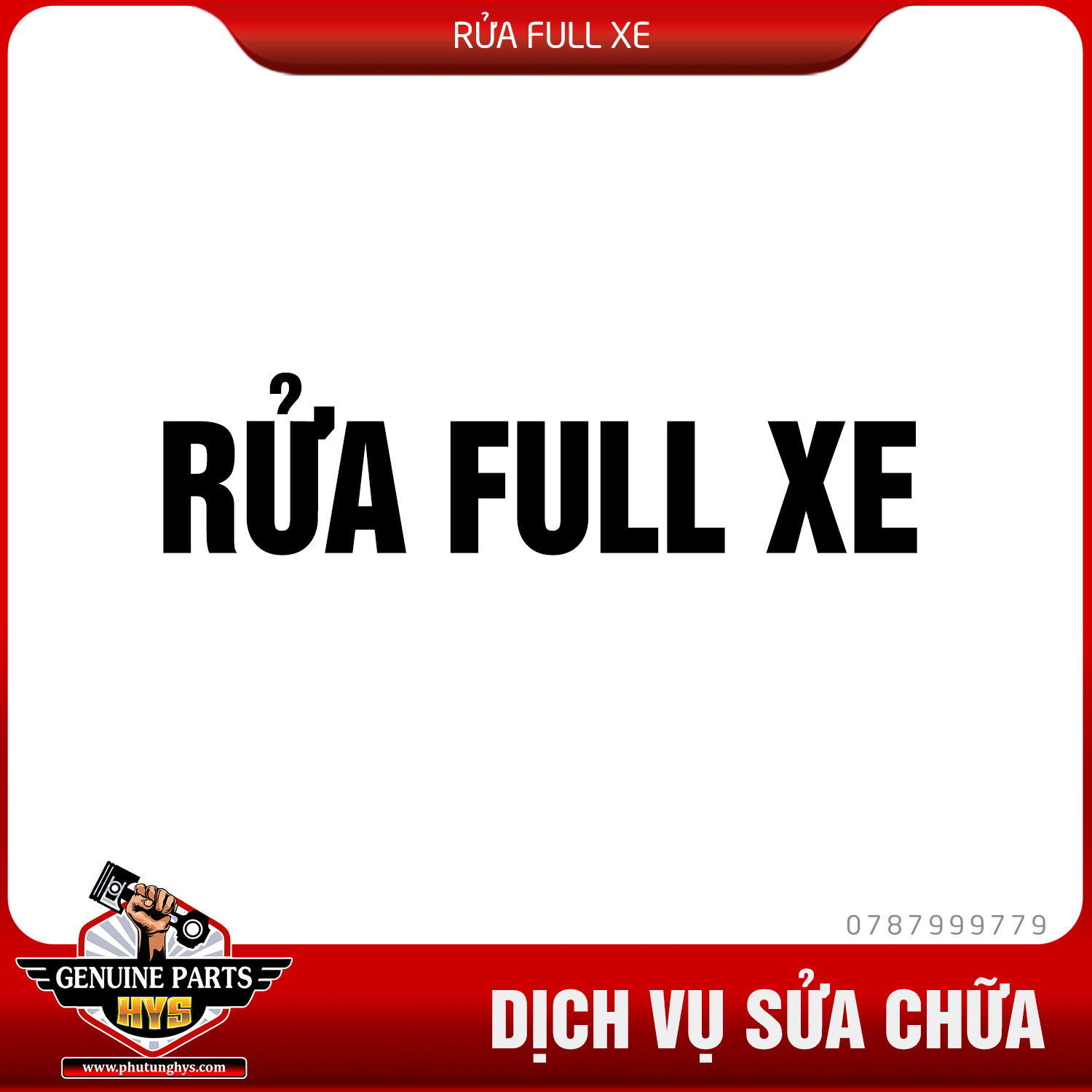 RỬA FULL XE