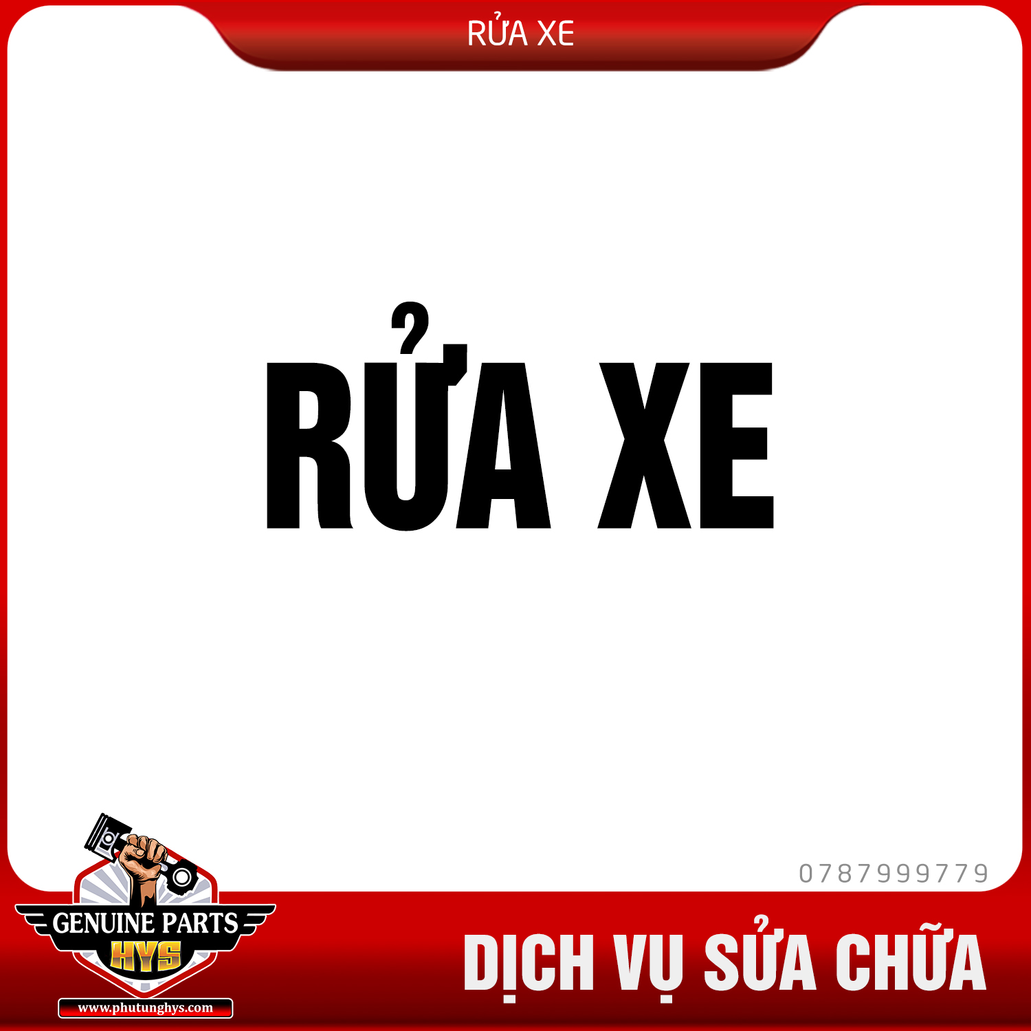 RỬA XE CƠ BẢN