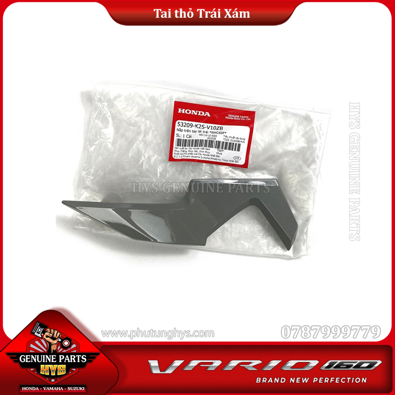 TAI THỎ VARIO 160 CLICK 160 K2S TRÁI XÁM (BẢN CBS)