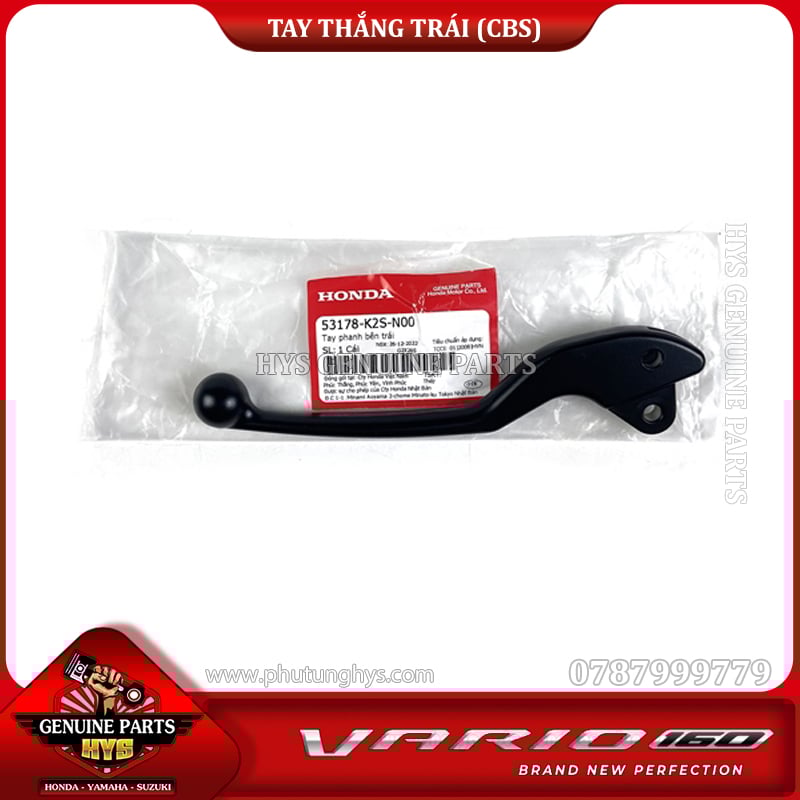 TAY THẮNG VARIO 160 CLICK 160 K2S CBS TRÁI