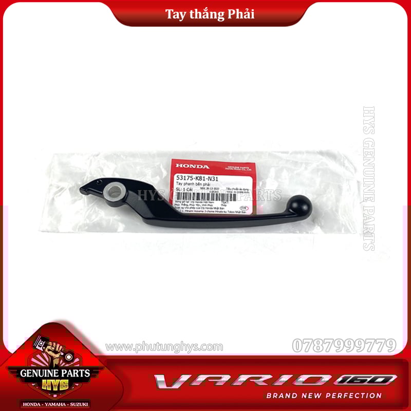 TAY THẮNG VARIO 160 CLICK 160 K2S PHẢI CBS