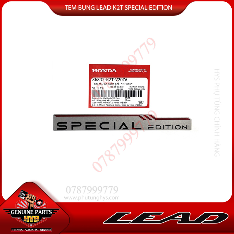 TEM BỤNG SAU LEAD 125 K2T SPECIAL EDITION