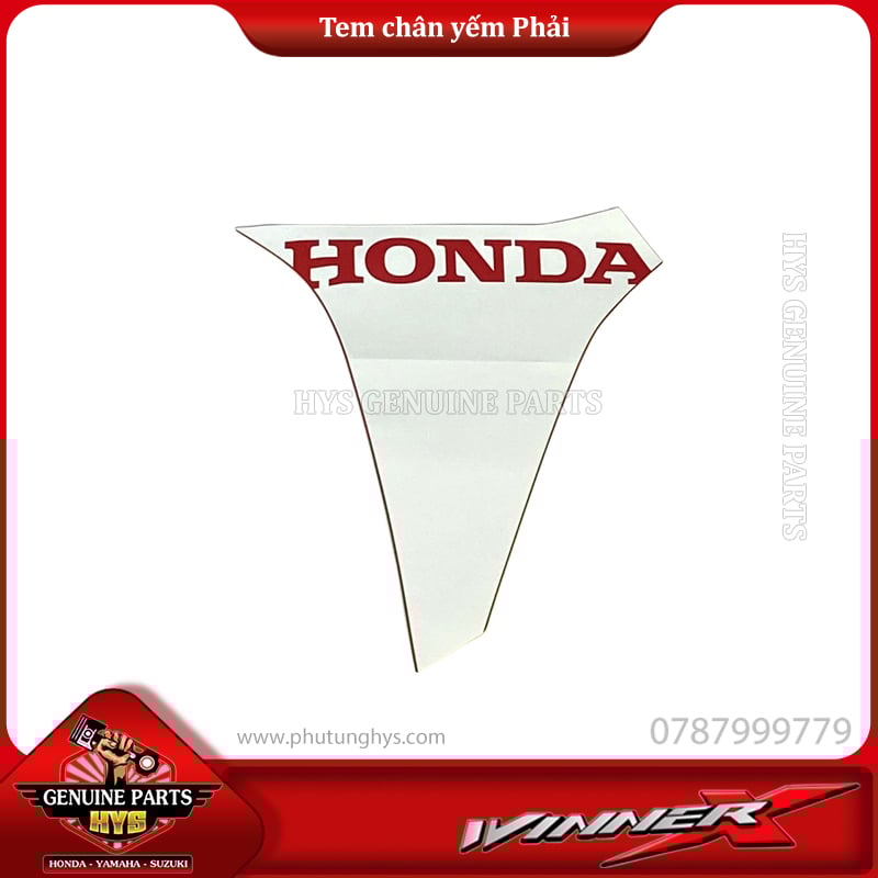 TEM CHÂN YẾM WINNER X V2 PHẢI (BẢN ĐỎ XANH TRẮNG ĐEN HRC 2020 ABS)
