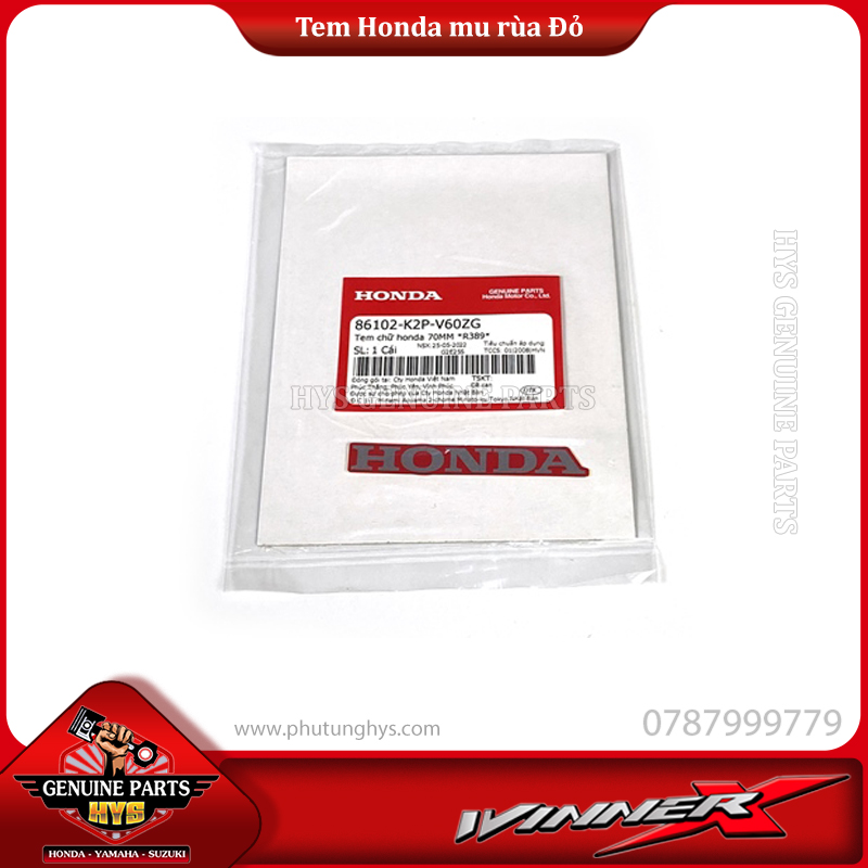 TEM HONDA MU RÙA WINNER X V3 70MM