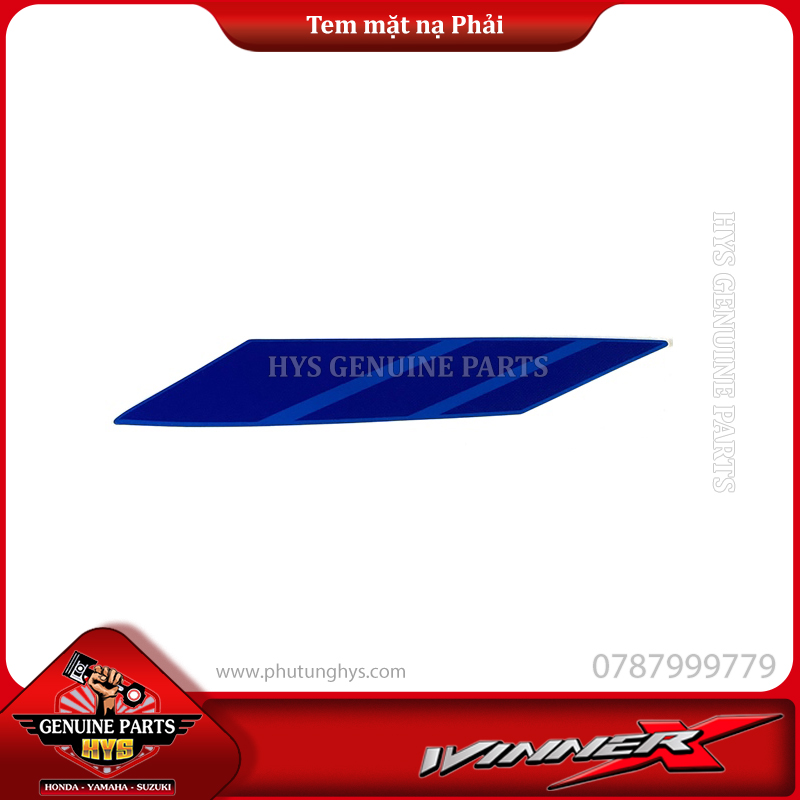 TEM MẶT NẠ TRƯỚC WINNER X V2 PHẢI (BẢN ĐEN XANH 2019)