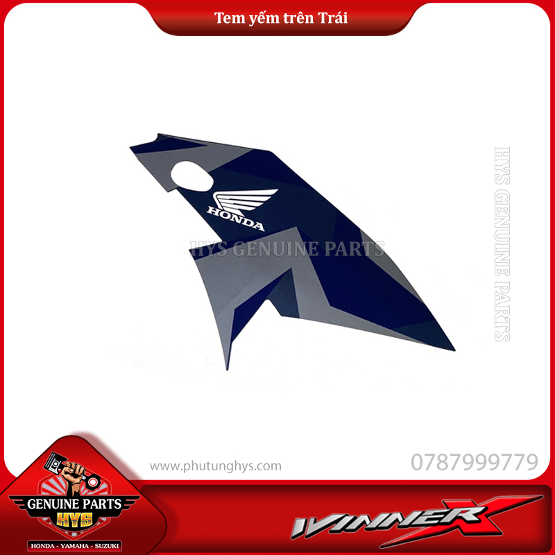 TEM YẾM TRÊN WINNER X V2 TRÁI (BẢN XANH BẠC ĐEN 2019 ABS)